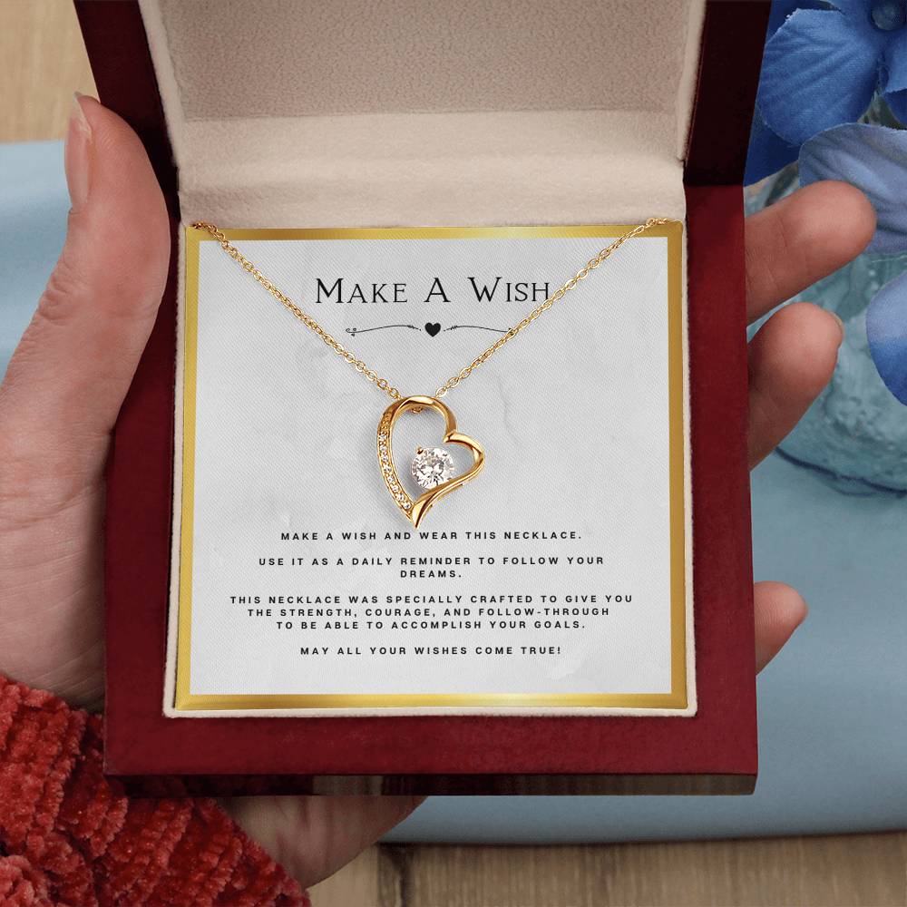 Wish Forever Love Necklace Birthday Gift Motivational Gift With Message Card Inspirational Christmas Present by Best Gifts 305