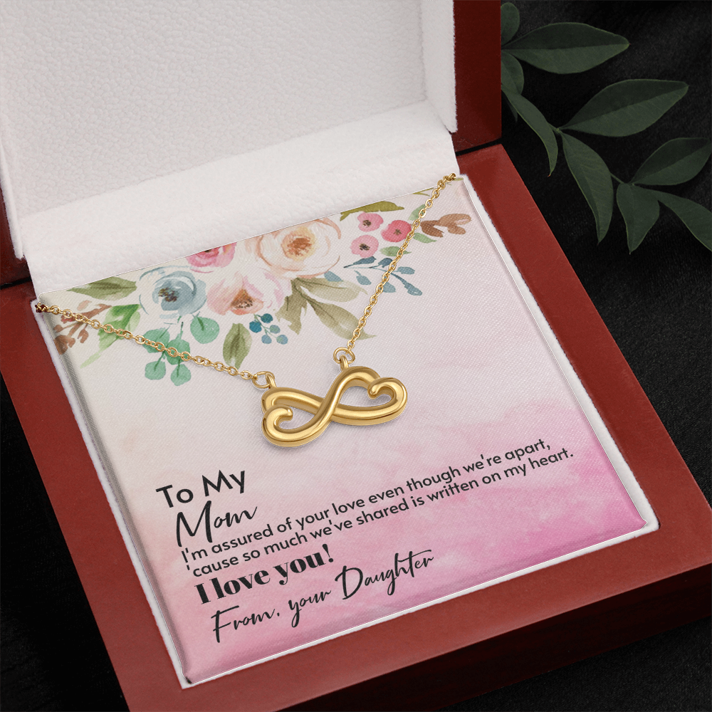 Endless Love Necklace To My Mom, I Love You Mom, Appreciation Gift To Mom From Daughter, Mom Birthday Gifts, Jewelry Gift For Mom