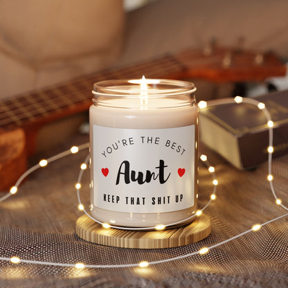 Funny Best Aunt Candle Gift For Christmas From Niece, Nephew by Best Gifts 305