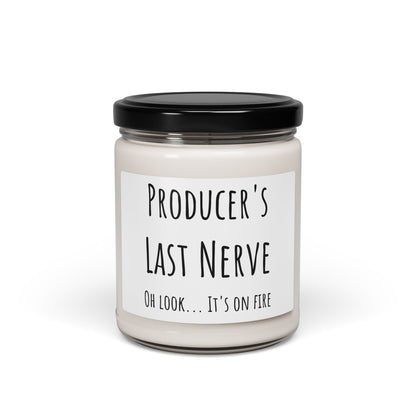 Humorous Scented Candle "Producer's Last Nerve" - Relaxing Gift for Creative Souls, Self-Care, Home Decor, Stress Relief, Birthday, Office by Best Gifts 305