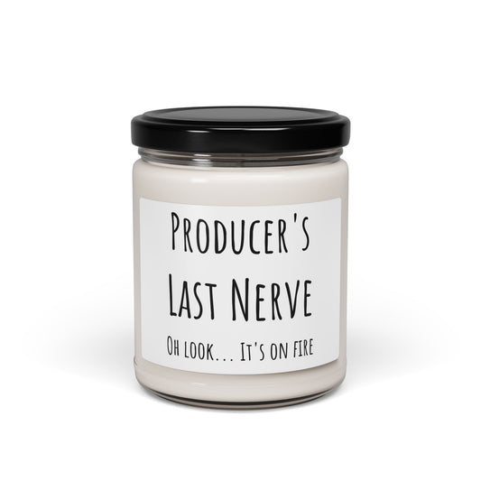 Humorous Scented Candle "Producer's Last Nerve" - Relaxing Gift for Creative Souls, Self-Care, Home Decor, Stress Relief, Birthday, Office by Best Gifts 305