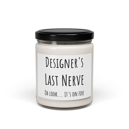 Designer’s Last Nerve Soy Candle - 9oz, Relaxing Gift, Home Décor, Stress Relief, Funny Gift by Best Gifts 305