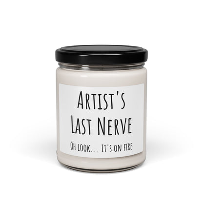 Artist's Last Nerve Scented Soy Candle | Relaxing Home Décor, Gift for Artists, Unique Candle, Aromatherapy, Funny Office Gift by Best Gifts 305