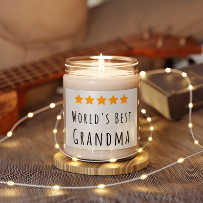 World's Best Grandma Scented Soy Candle | Gift for Mother's Day, Birthday, Thank You, Home Fragrance, Relaxation & Self-Care by Best Gifts 305