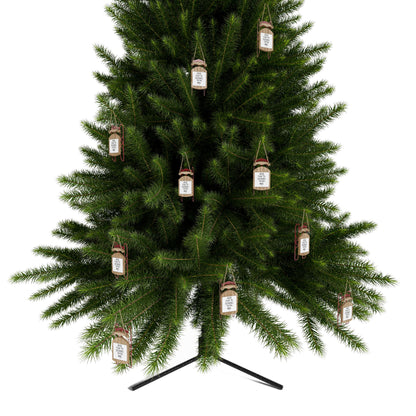 Sled Ornament with Inspirational Quote – Holiday Decor for Christmas Tree | MDF Wood & Twine Thread | Perfect for Gifts & Decorations