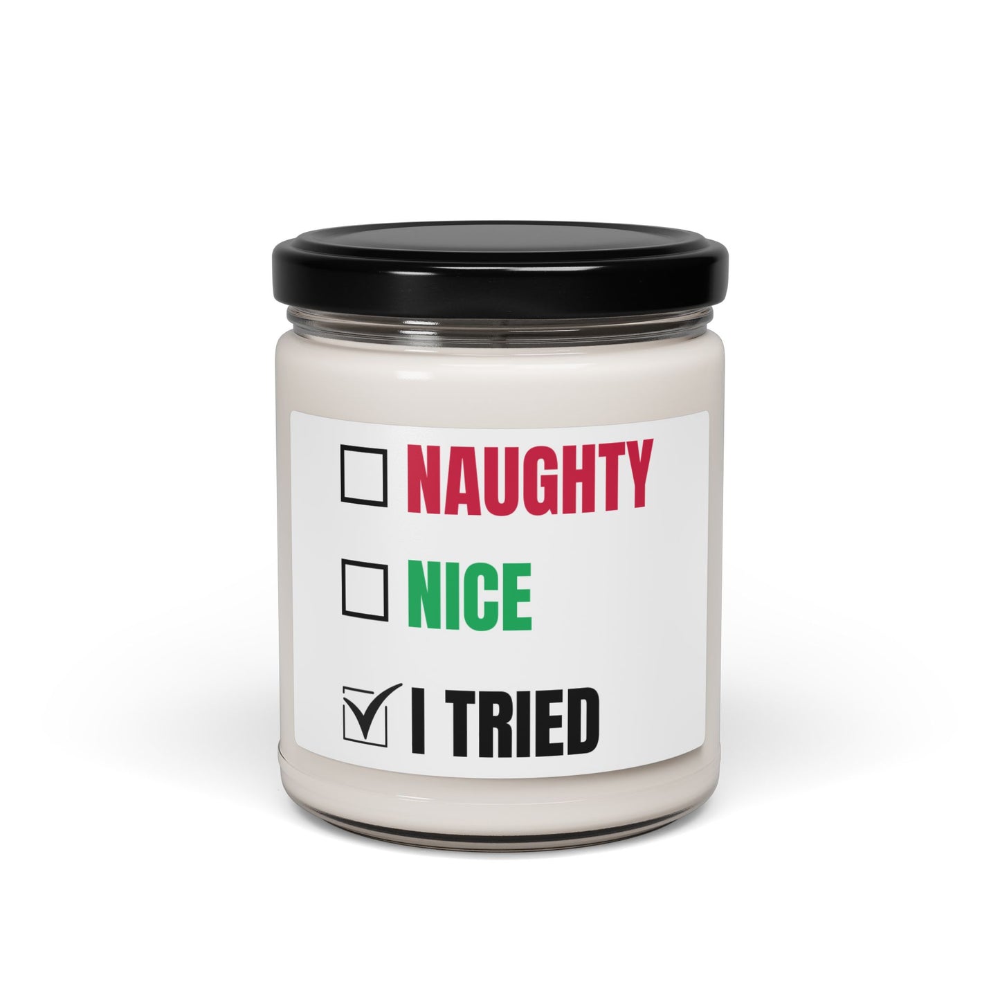 Funny Holiday Candle Naughty Nice Christmas Decoration Gift For Friend Coworker Present by Best Gifts 305