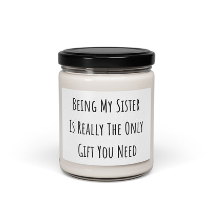 Funny Birthday Gift for Sister from Sibling Funny Christmas Candle From Brother Being My Sister by Best Gifts 305