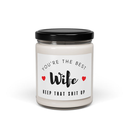 Funny Best Wife Candle Gift For Christmas From Husband by Best Gifts 305