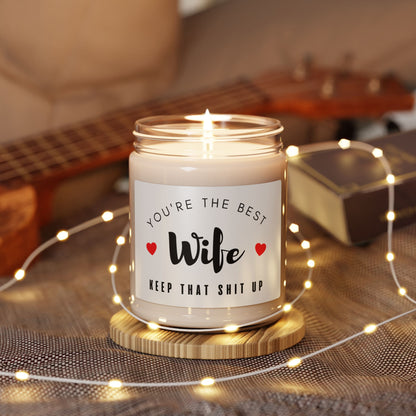 Funny Best Wife Candle Gift For Christmas From Husband by Best Gifts 305