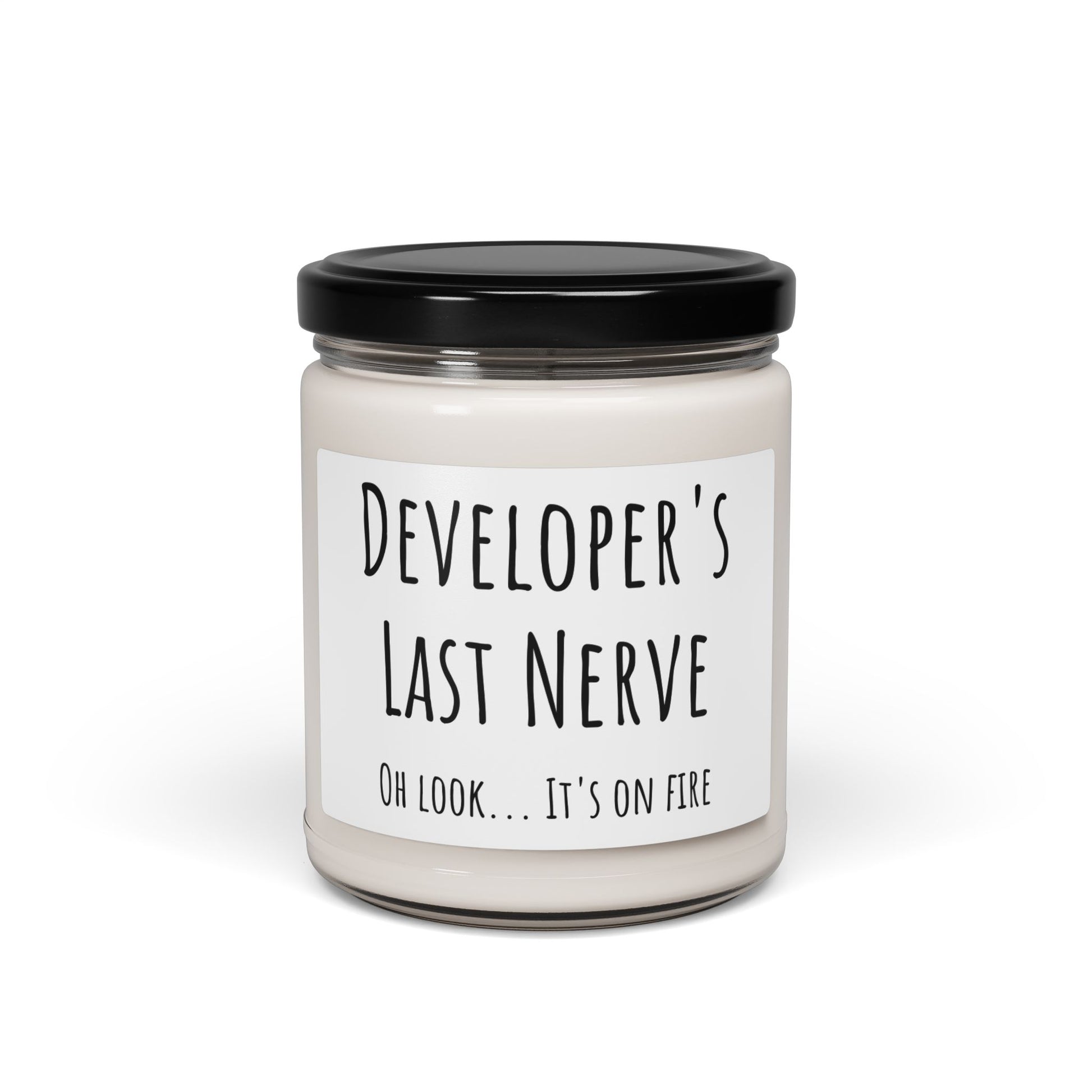 Developer's Last Nerve Scented Soy Candle - Fun Gift for Programmers, Office Decor, Relaxation, Home Fragrance, Unique Candle Idea by Best Gifts 305