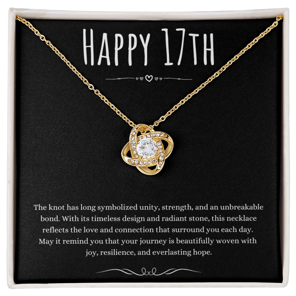 Best Gifts 305-17th Birthday Girl Love Knot Necklace Gift
