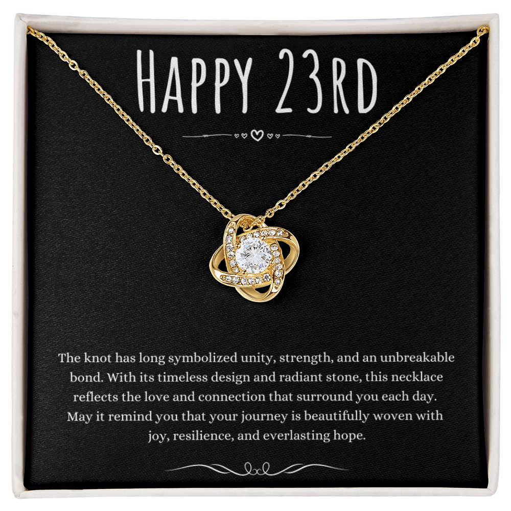 Best Gifts 305-23rd Birthday Gift for Her Love Knot Necklace