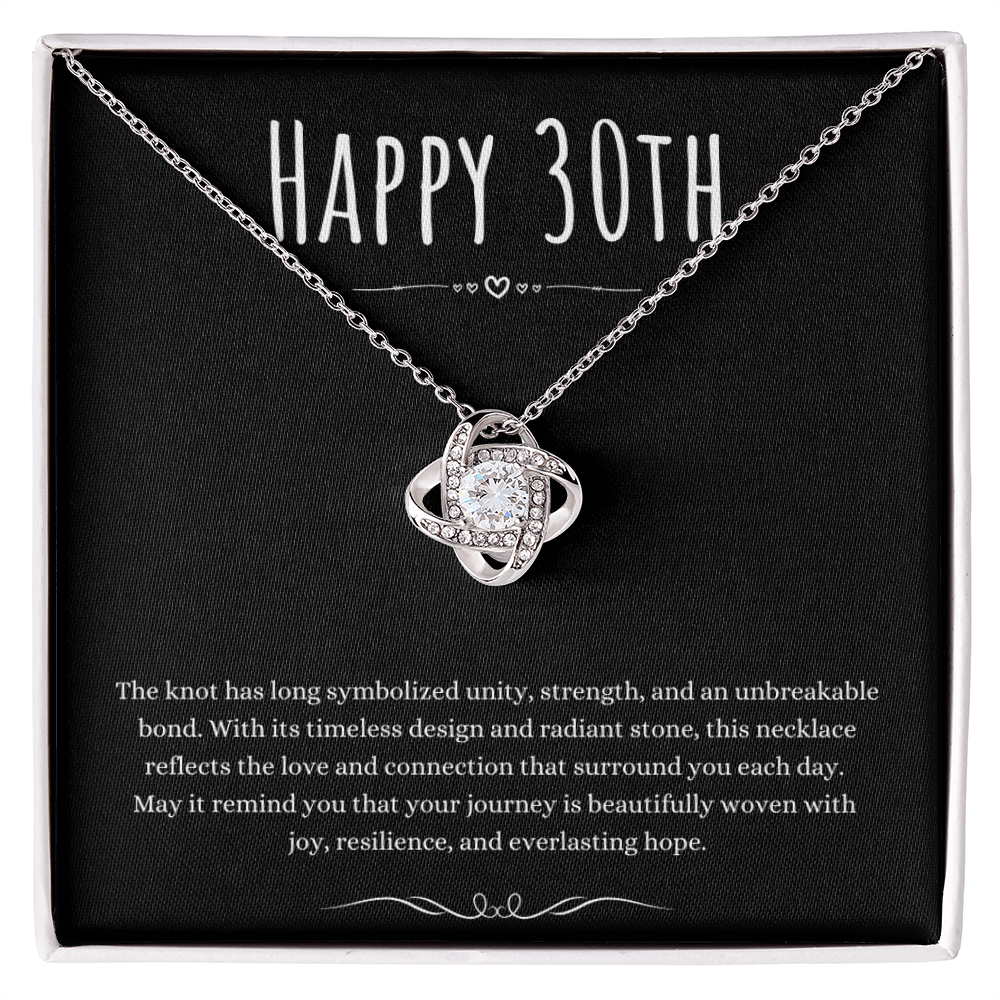 Best Gifts 305-30th Birthday Gifts for Her Love Knot Necklace
