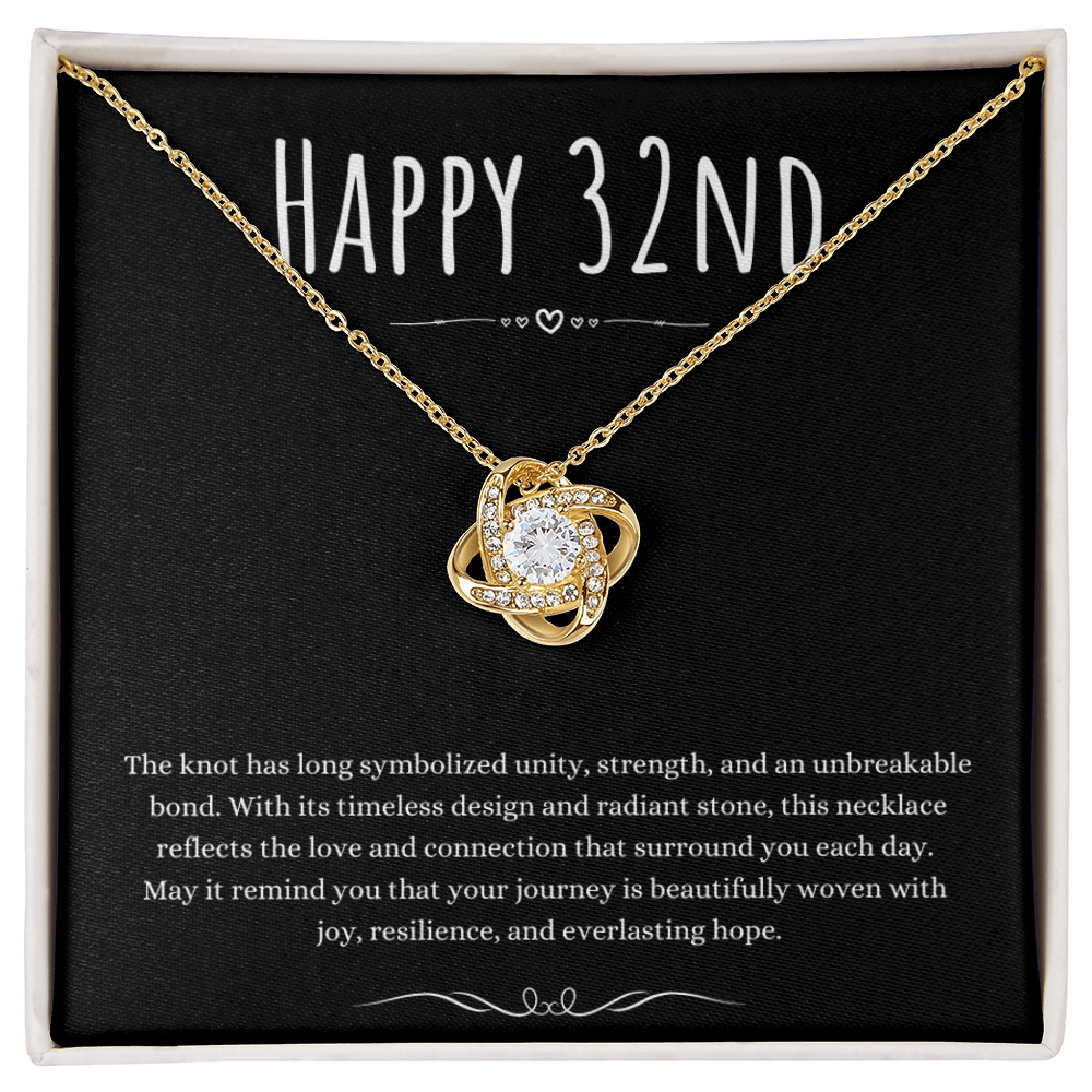 Best Gifts 305-32nd Birthday Love Knot Necklace Gift for Her