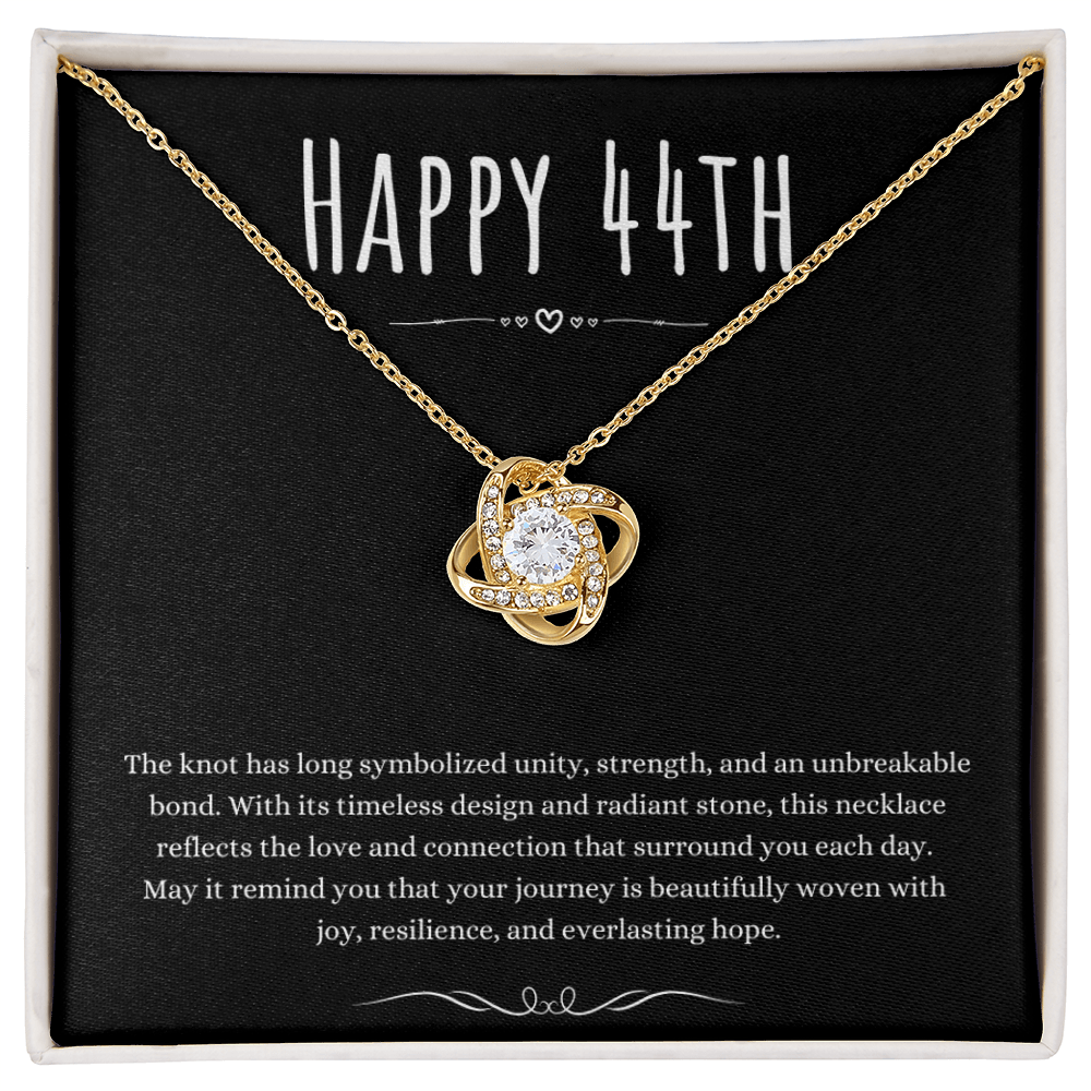 Best Gifts 305-44th Birthday Love Knot Necklace Gift for Her