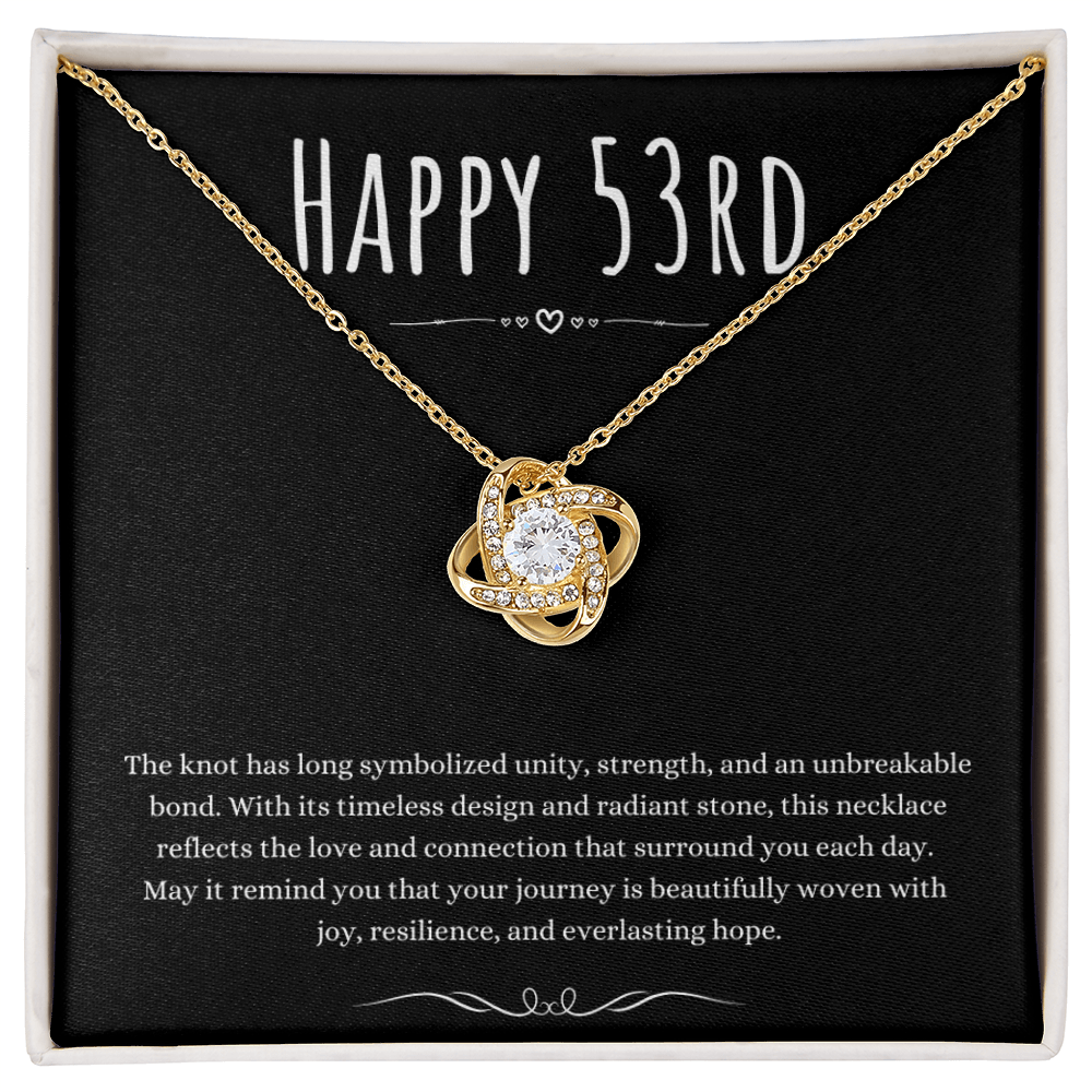 Best Gifts 305-53rd Birthday Love Knot Necklace Gift for Her