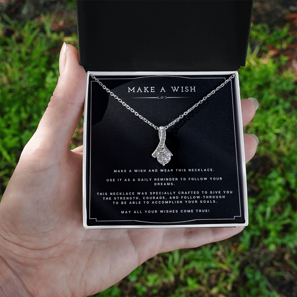 Best Gifts 305-Alluring Beauty Make A Wish Necklace – Inspirational Gift for Her