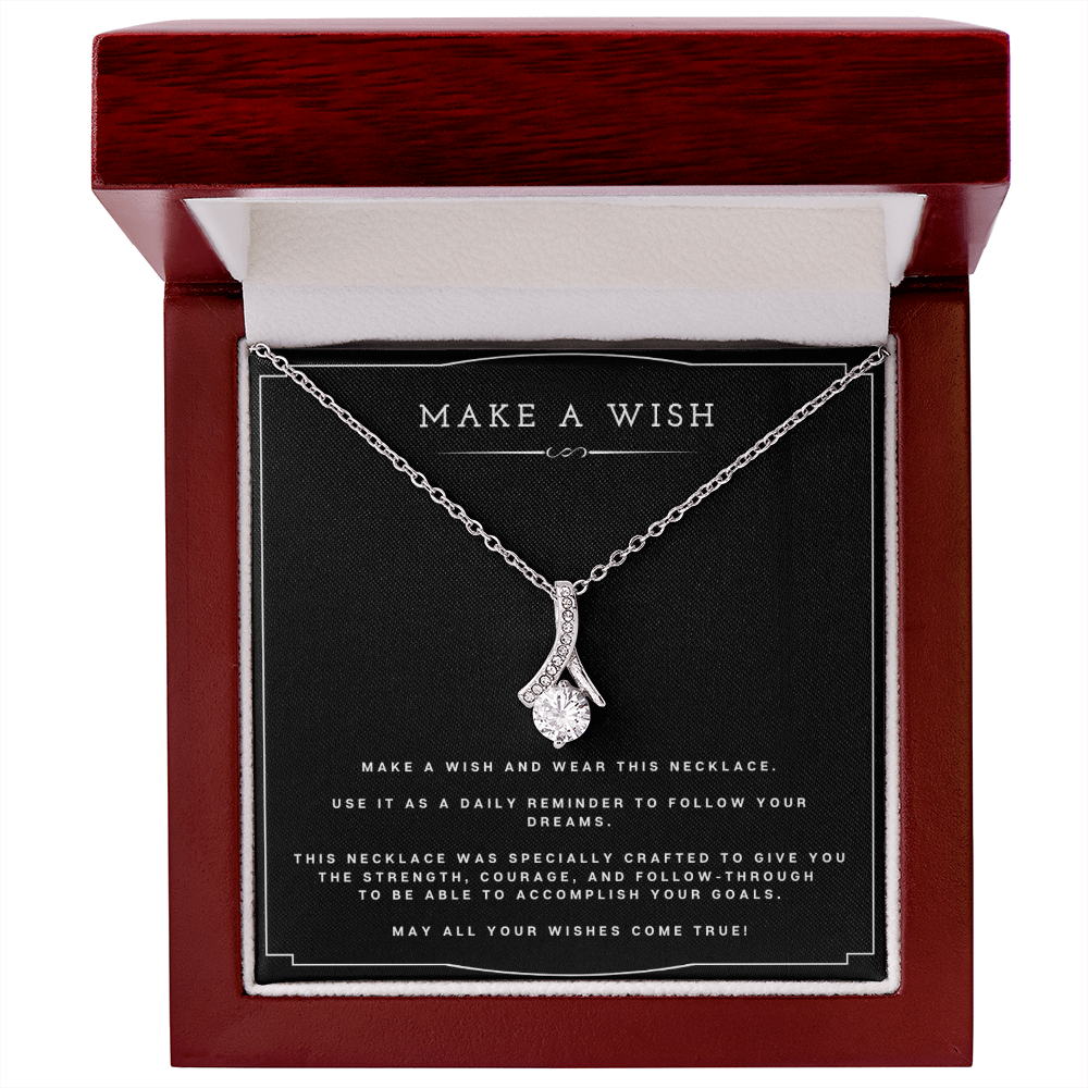 Best Gifts 305-Alluring Beauty Make A Wish Necklace – Inspirational Gift for Her