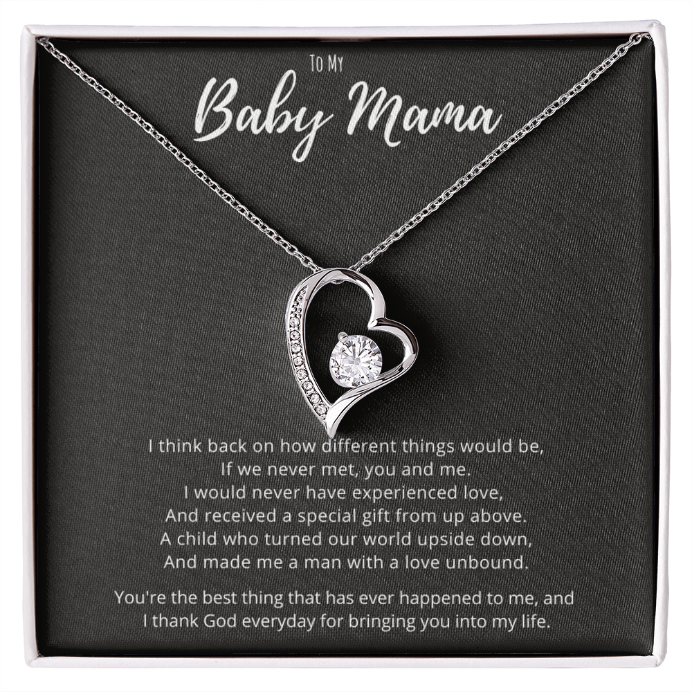 Best Gifts 305-Baby Mama Forever Love Necklace Gift from Him