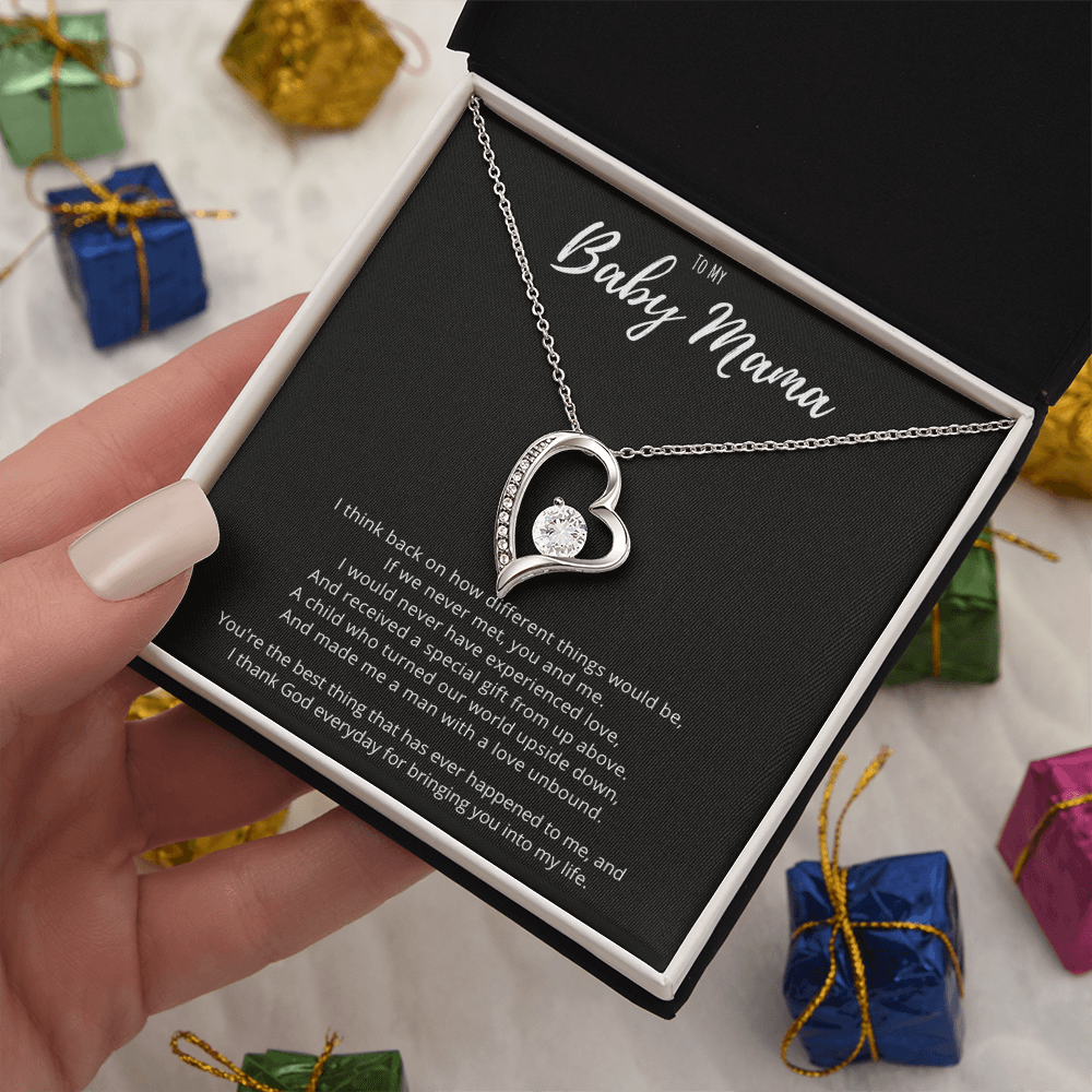 Best Gifts 305-Baby Mama Forever Love Necklace Gift from Him