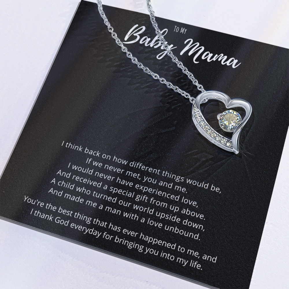 Best Gifts 305-Baby Mama Forever Love Necklace Gift from Him