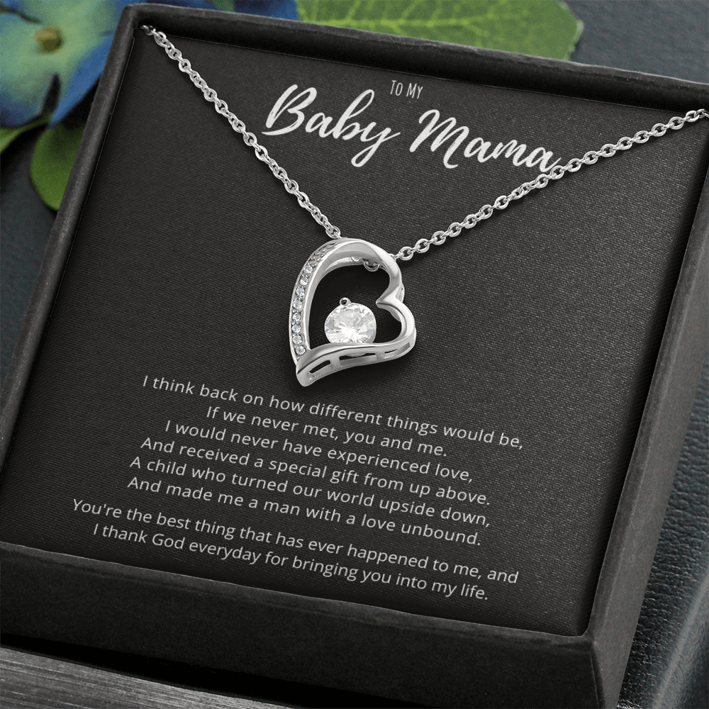 Best Gifts 305-Baby Mama Forever Love Necklace Gift from Him