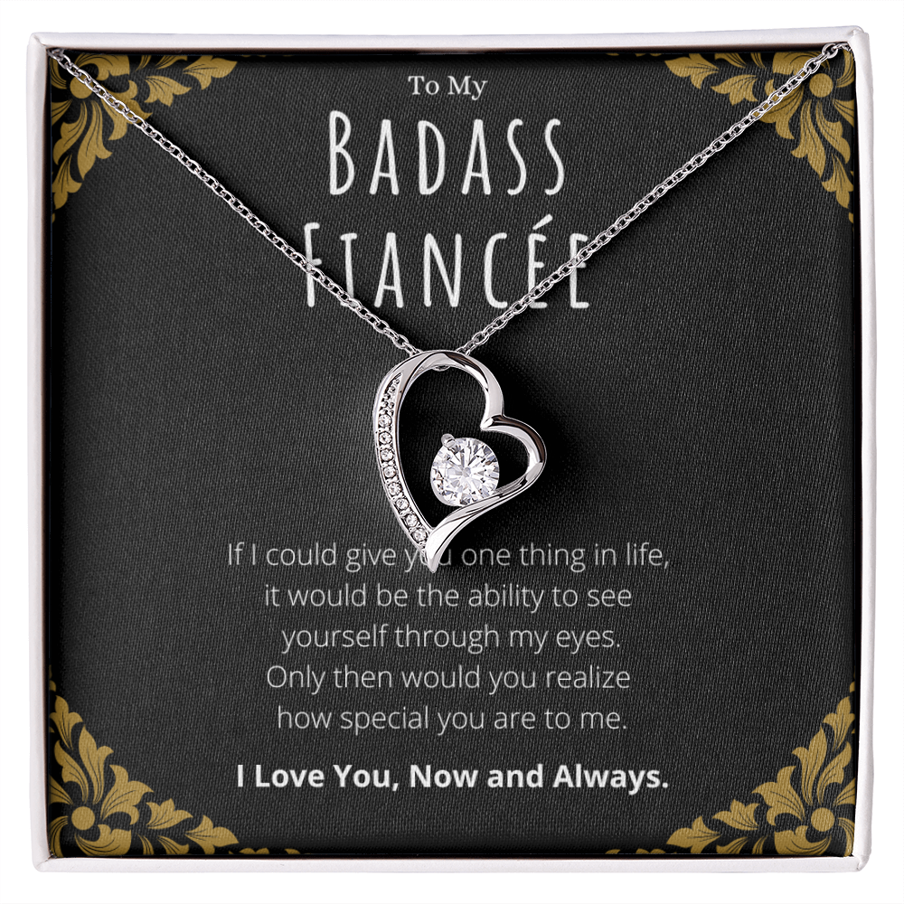 Best Gifts 305-Badass Fiancée Forever Love Necklace Gift from Fiancé