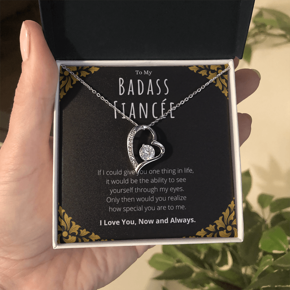 Best Gifts 305-Badass Fiancée Forever Love Necklace Gift from Fiancé