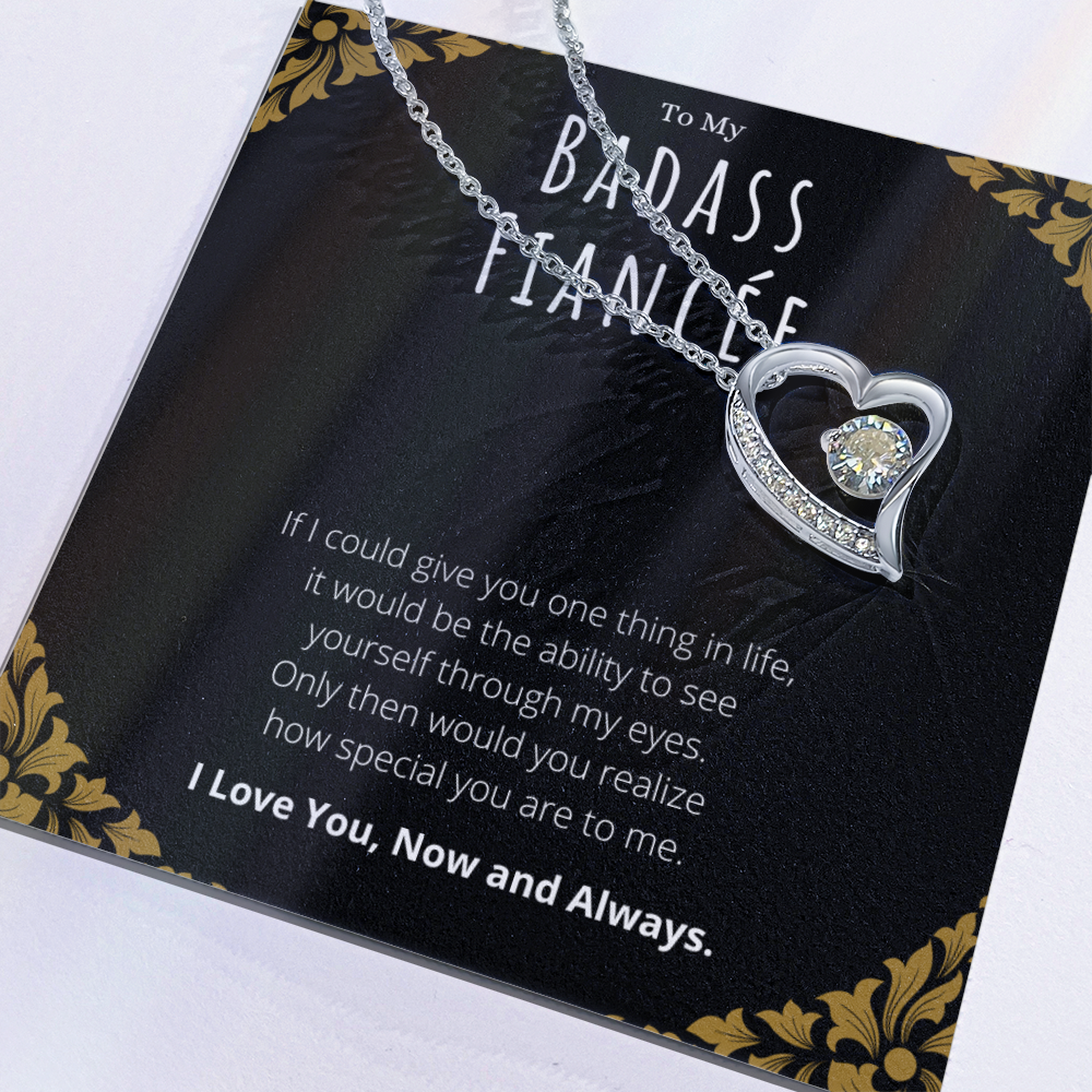Best Gifts 305-Badass Fiancée Forever Love Necklace Gift from Fiancé
