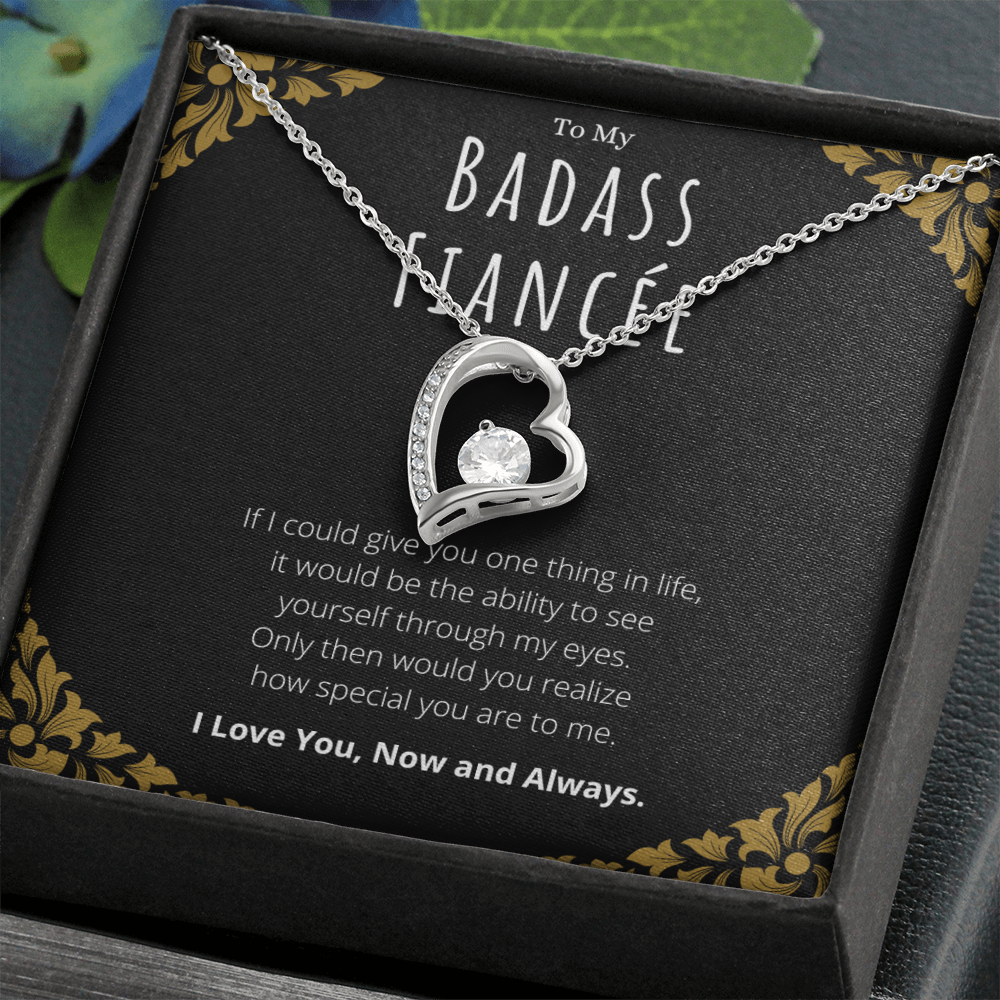 Best Gifts 305-Badass Fiancée Forever Love Necklace Gift from Fiancé