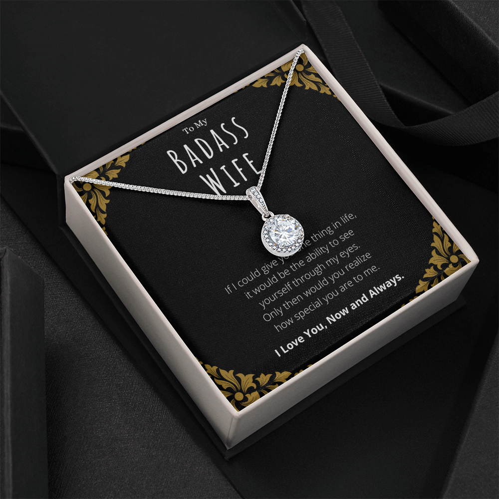 Best Gifts 305-Badass Wife Eternal Hope Necklace Gift from Husband