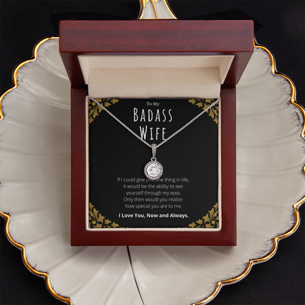 Best Gifts 305-Badass Wife Eternal Hope Necklace Gift from Husband