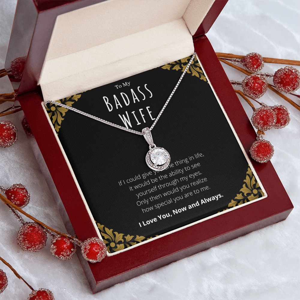 Best Gifts 305-Badass Wife Eternal Hope Necklace Gift from Husband