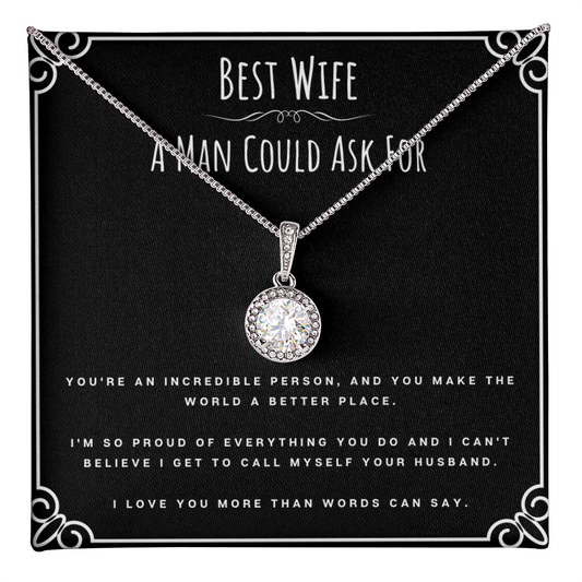Best Gifts 305-Best Wife Eternal Hope Necklace Gift from Husband