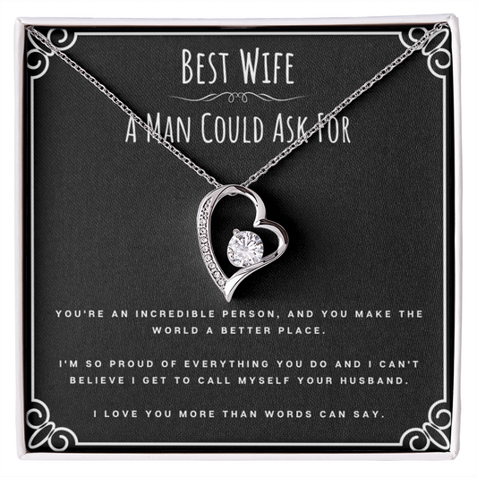 Best Gifts 305-Best Wife Forever Love Necklace Gift from Husband