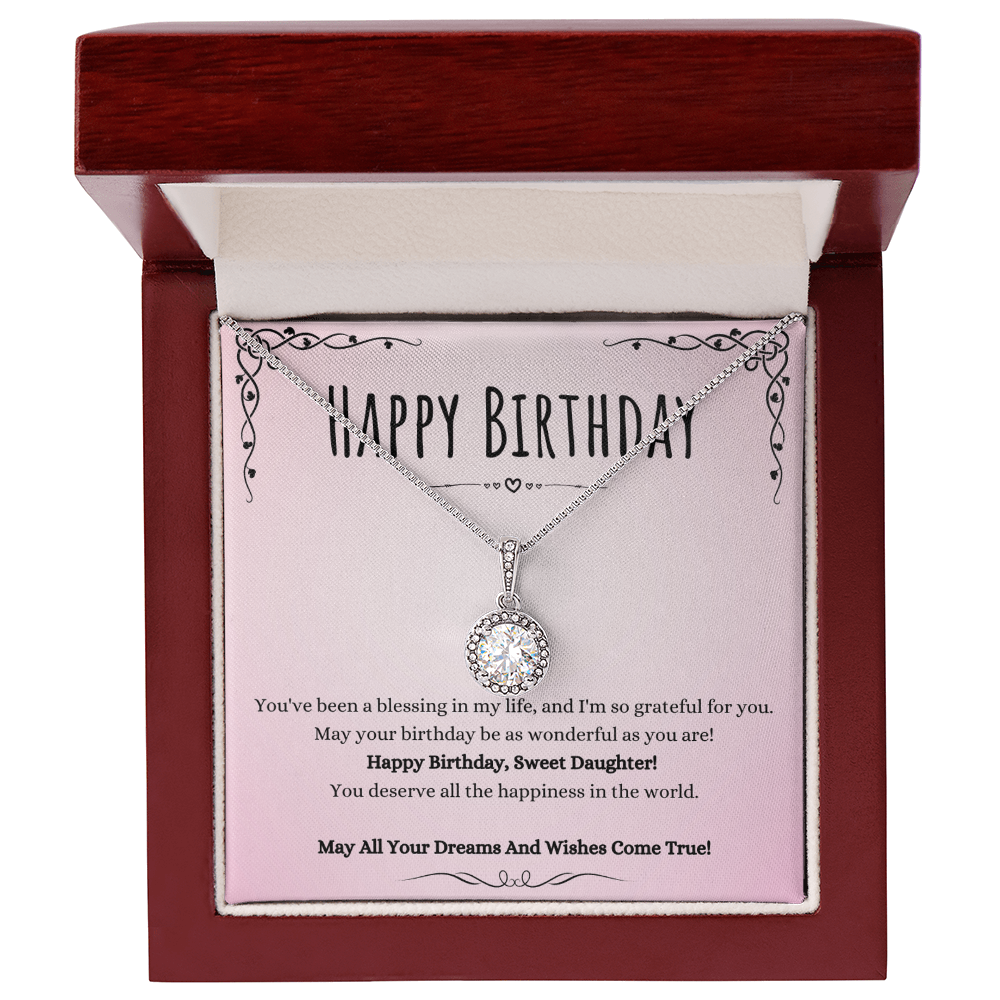 Best Gifts 305-Birthday Gift for Daughter Eternal Hope Necklace with Message Card from Mom or Dad