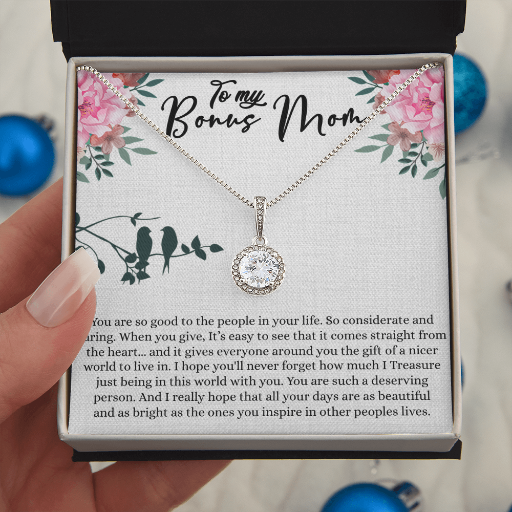 Best Gifts 305-Bonus Mom Eternal Hope Necklace – Cubic Zirconia Gift