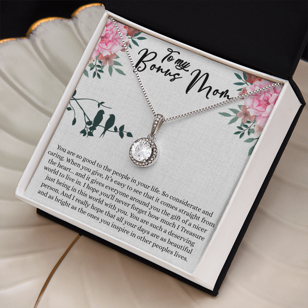 Best Gifts 305-Bonus Mom Eternal Hope Necklace – Cubic Zirconia Gift