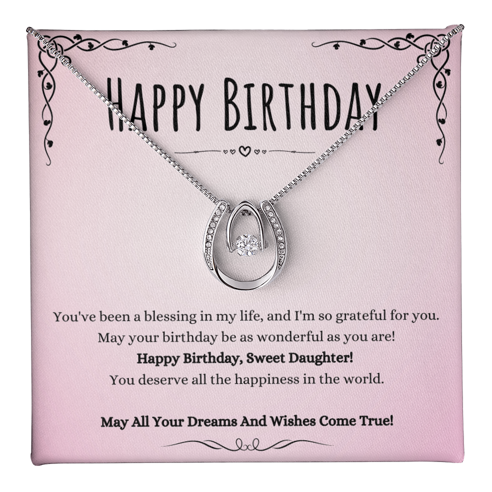 Best Gifts 305-Daughter Birthday Necklace Gift from Mom or Dad