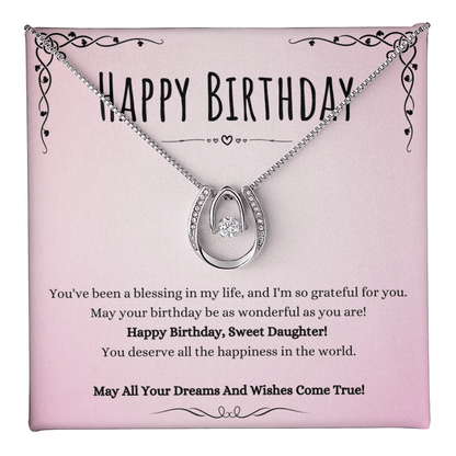 Best Gifts 305-Daughter Birthday Necklace Gift from Mom or Dad