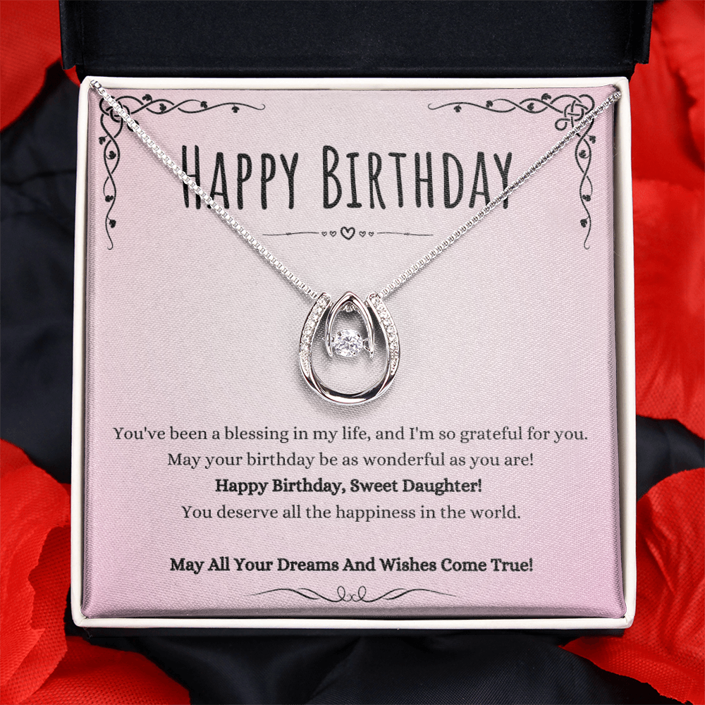 Best Gifts 305-Daughter Birthday Necklace Gift from Mom or Dad