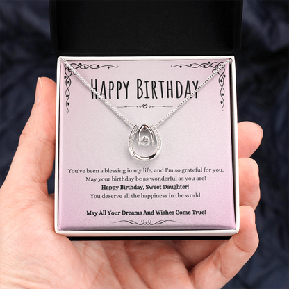 Best Gifts 305-Daughter Birthday Necklace Gift from Mom or Dad