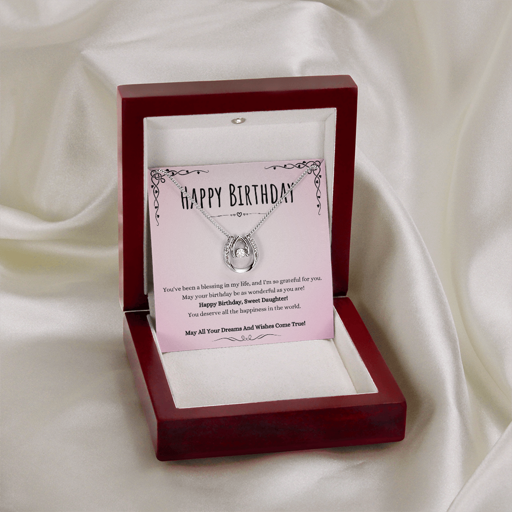 Best Gifts 305-Daughter Birthday Necklace Gift from Mom or Dad