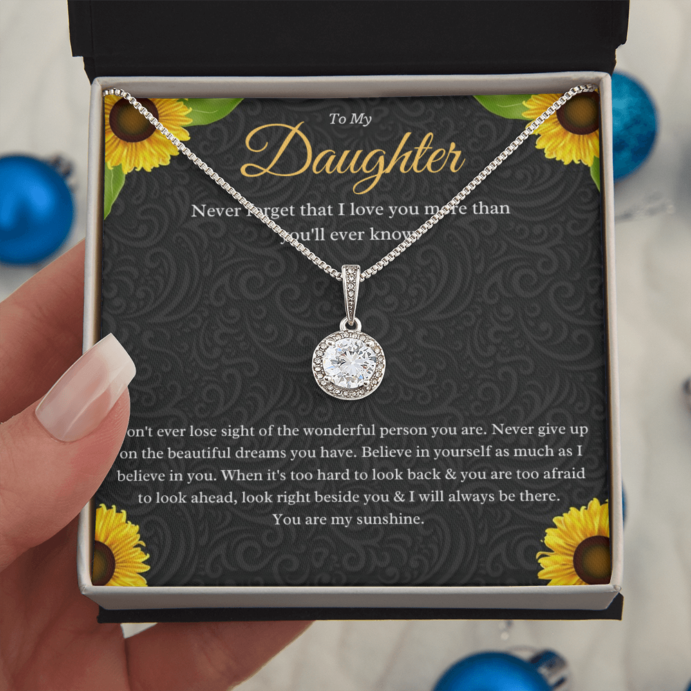 Best Gifts 305-Daughter Eternal Hope Pendant Necklace Gift from Parent