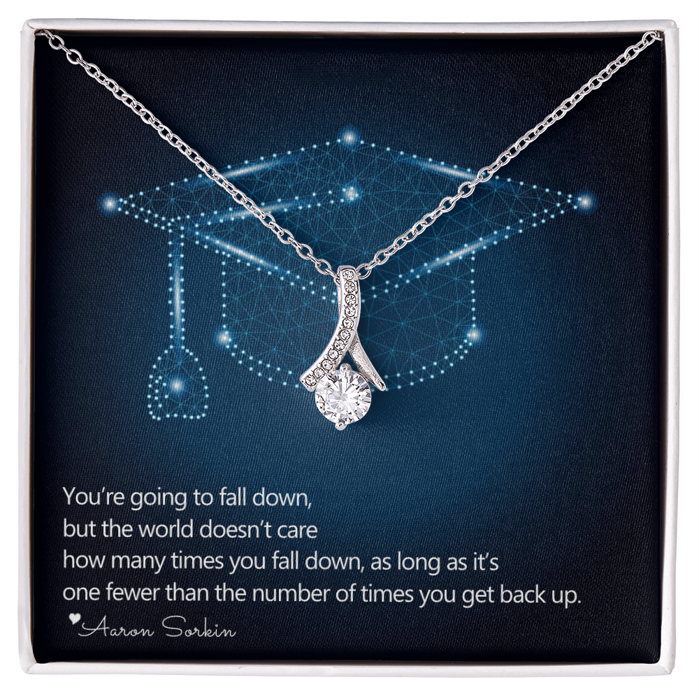 Best Gifts 305-Daughter Graduation Necklace Gift with Inspirational Quote from Mom or Dad