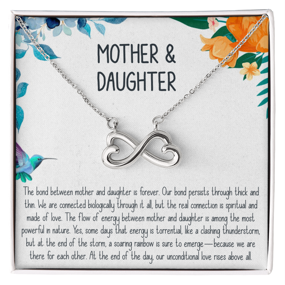 Best Gifts 305-Endless Love Mother Daughter Necklace Heart Infinity Symbol