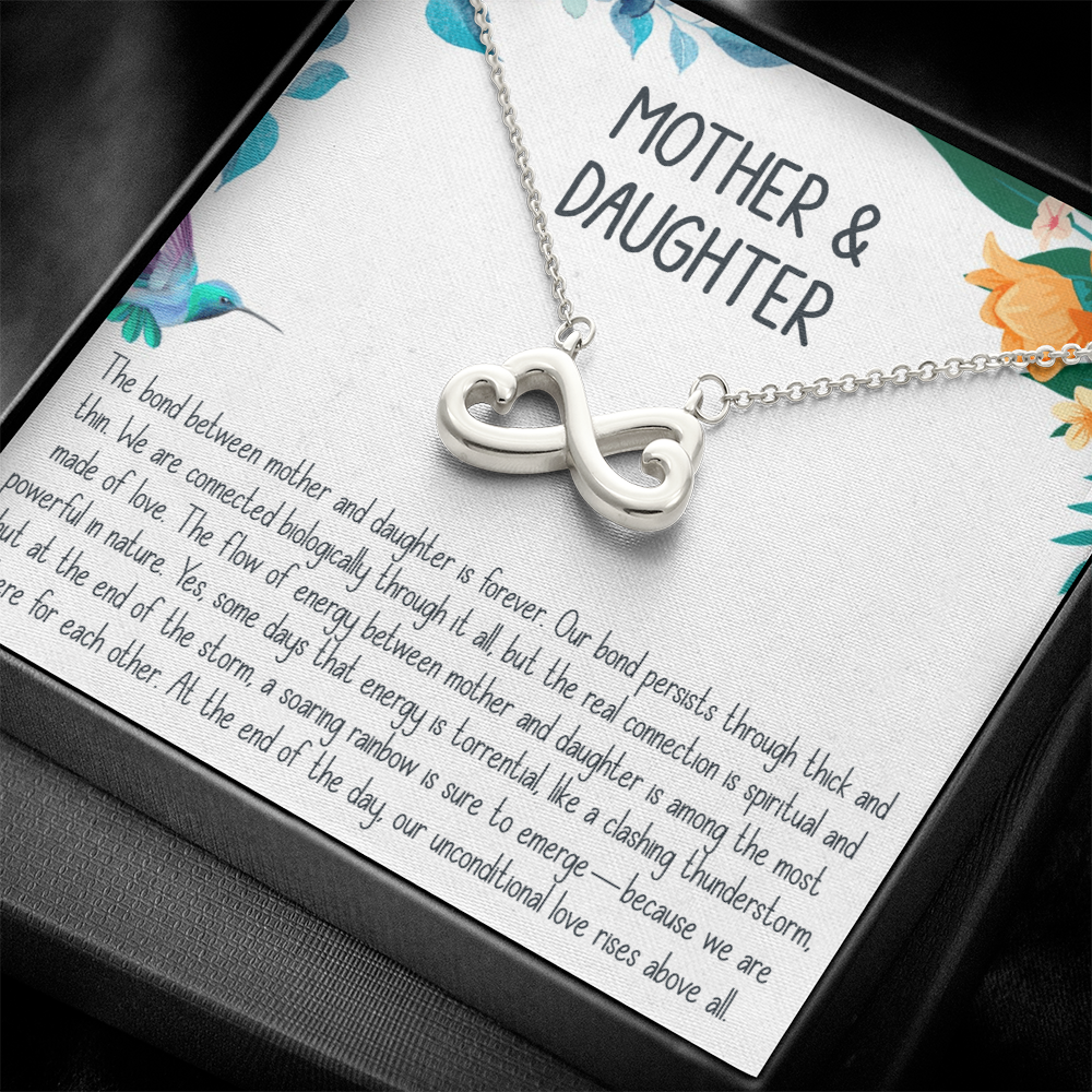 Best Gifts 305-Endless Love Mother Daughter Necklace Heart Infinity Symbol