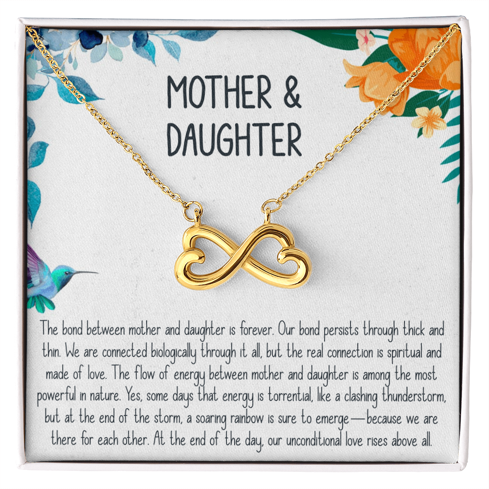 Best Gifts 305-Endless Love Mother Daughter Necklace Heart Infinity Symbol