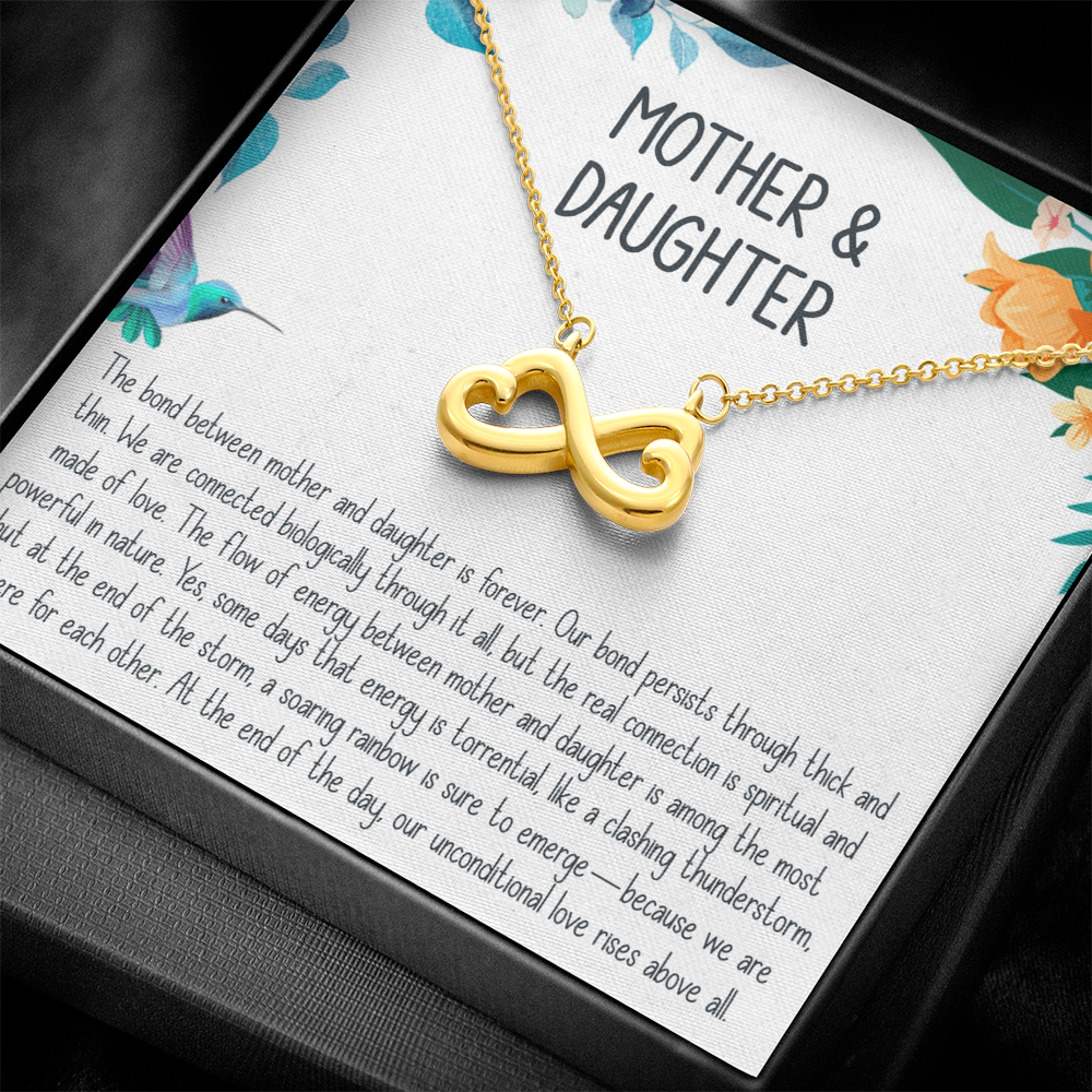 Best Gifts 305-Endless Love Mother Daughter Necklace Heart Infinity Symbol