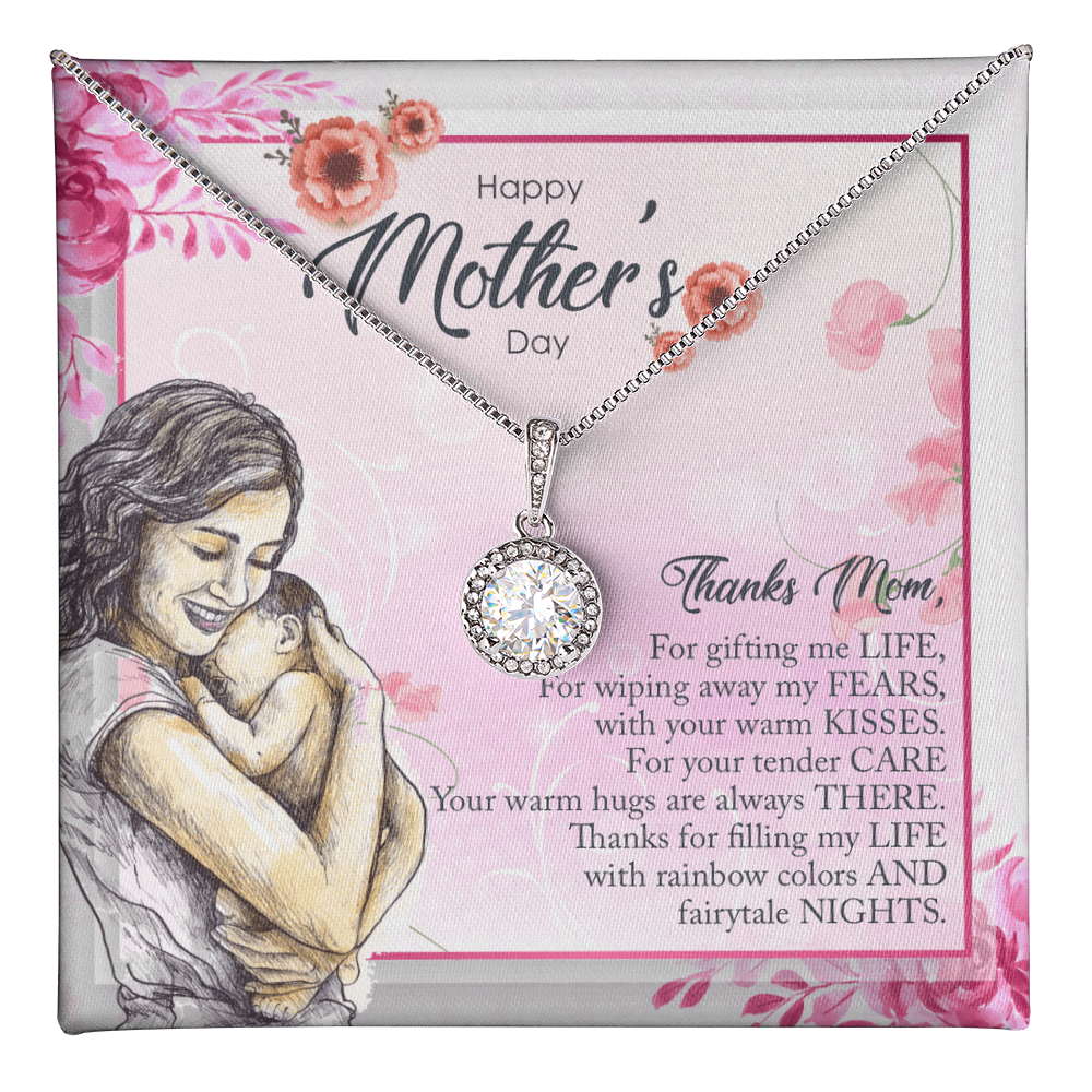 Best Gifts 305-Eternal Hope Necklace for Mom Cushion Cut CZ Pendant